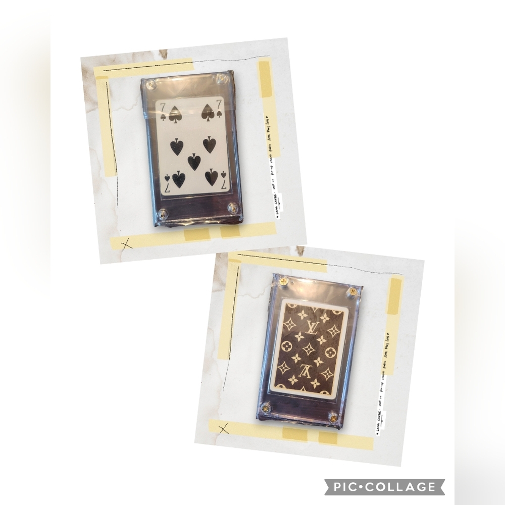 Louis Vuitton 7 ♠️ Spades Card NEW in Protective Case